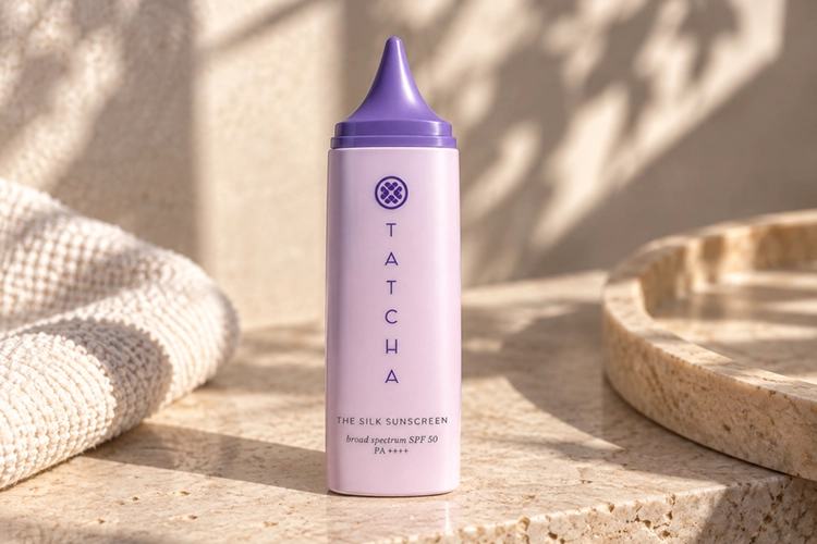 bottle of tatcha the silk sunscreen