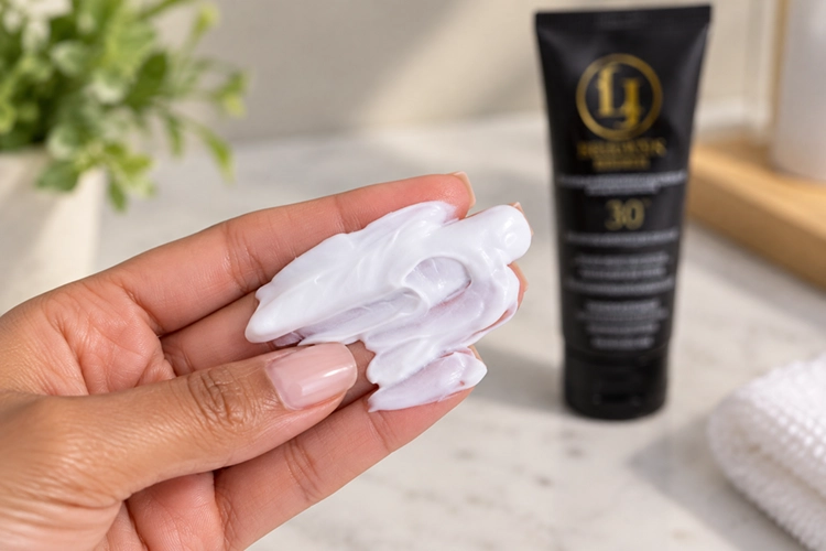 color and texture of black girl sunscreen spf 30