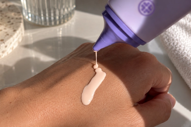 liquid texture of tatcha the silk sunscreen