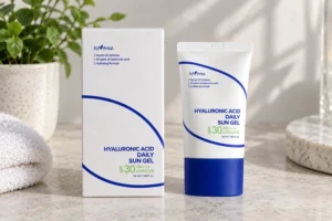 packaging of isntree hyaluronic acid daily sun gel
