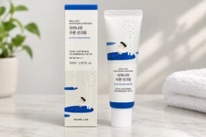 packaging of round lab birch juice moisturizing uv lock sunscreen