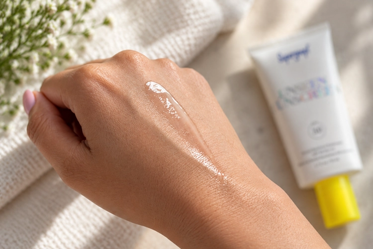 texture and finish of supergoop unseen sunscreen