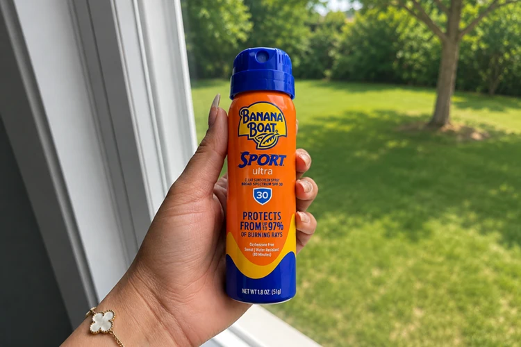 travel version of banana boat sport spf 30 sunscreen spray